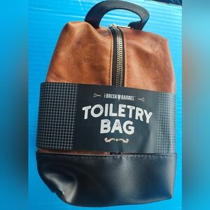 Brown and Black Toiletry Bag From The Brisk Barrel